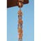Pure Copper Leaf Rain Chain 8.5 Ft Gutter Downspout Nature-Inspired Cascading Water Decor